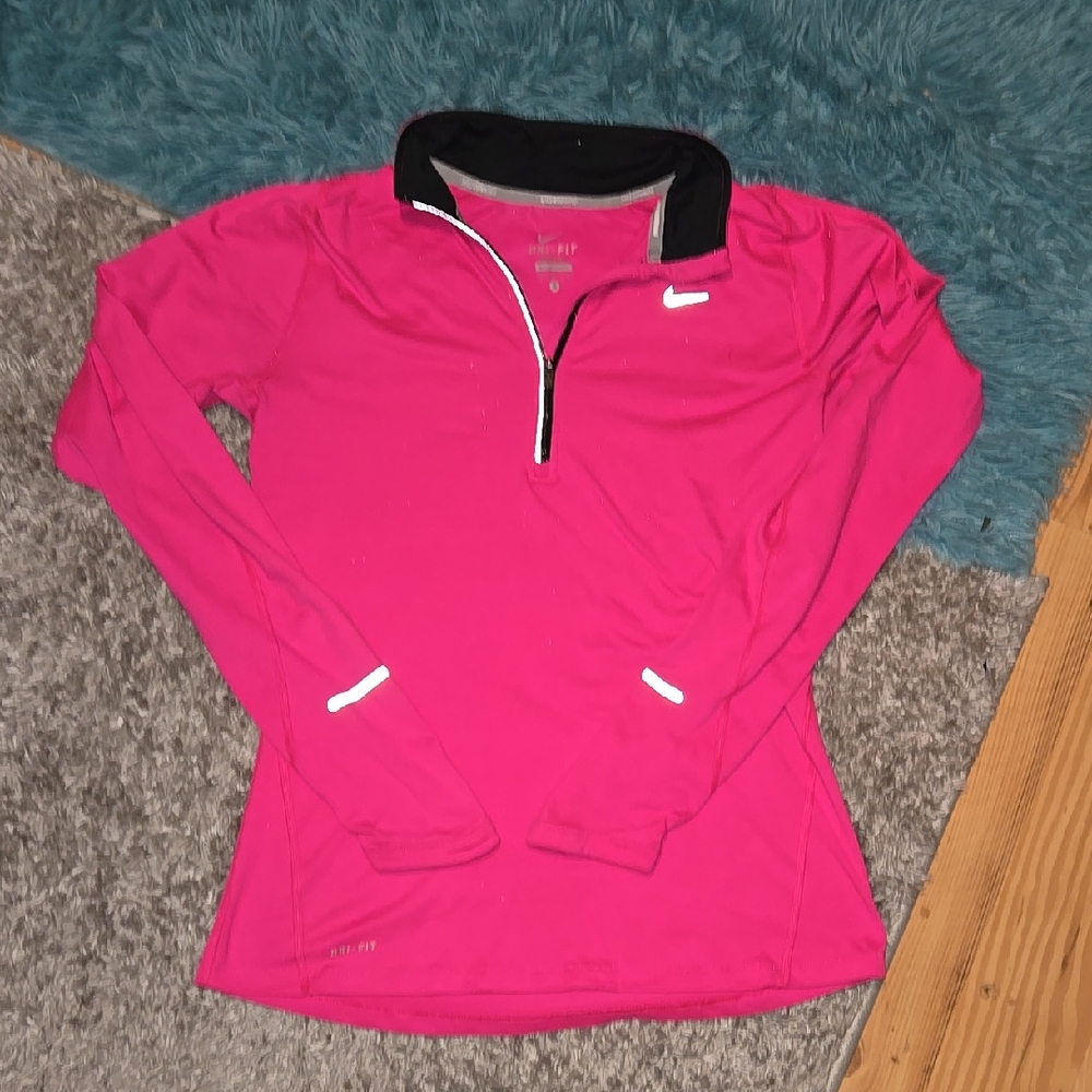 Nike Pink Long Sleeve Athletic Top